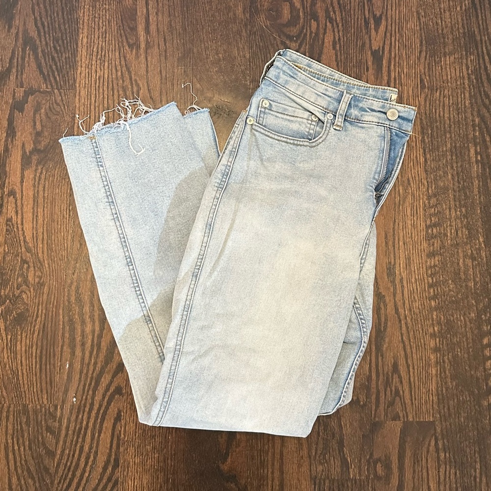 We The Free Light Wash Straight Leg Jeans